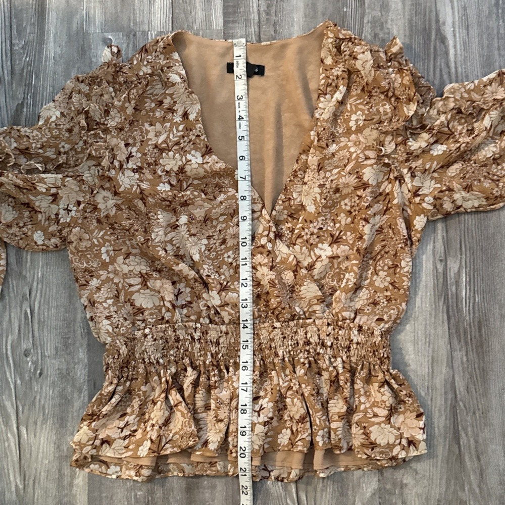 Express Babydoll Top Size M Victorian Lace Sheer Ruffles Fairy Granola Boho - Picture 9 of 10
